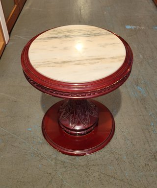 MESA AUXILIAR / MÁRMOL MADERA