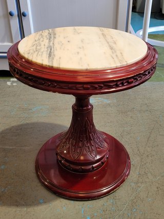 MESA AUXILIAR / MÁRMOL MADERA
