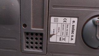 Aspiradora Solac 2000W Sin Bolsa