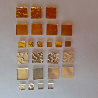 Tessere Mosaico Oro Argento Vetro