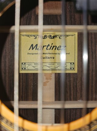 Guitarra Clásica Martinez MCG-95S