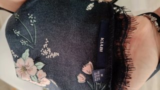 Camiseta tirantes satén floral M