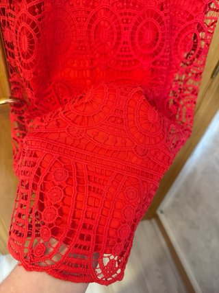 Vestido rojo encaje