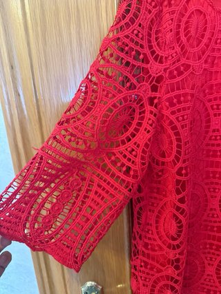 Vestido rojo encaje