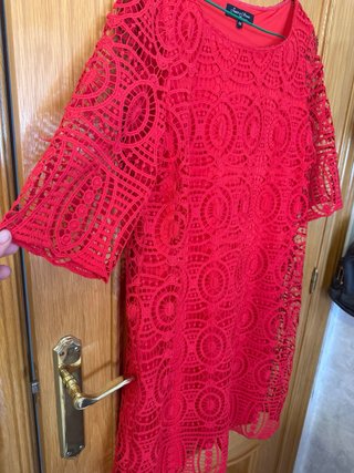 Vestido rojo encaje