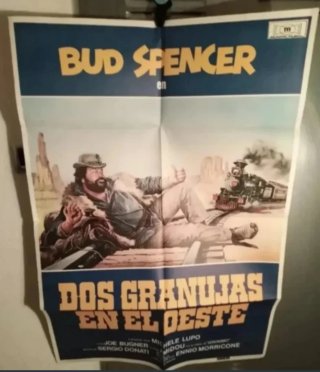 Cartel Dos granujas en el oeste