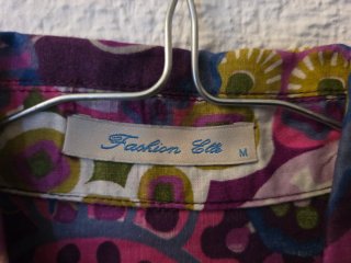 Camisa/vestido estampado Fashion Elle T.M