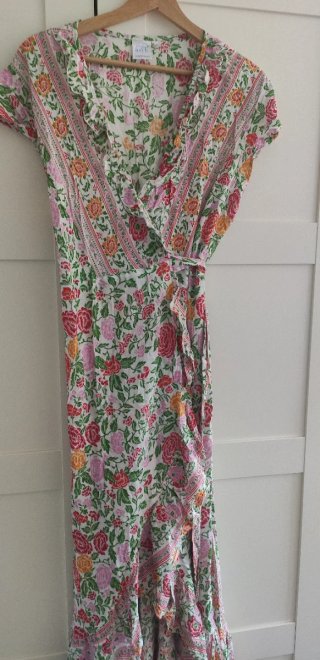 Vestido cruzado floral M/L
