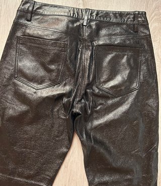 Pantaloni ecopelle “Mango”Y2K neri