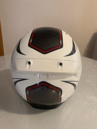 Casco Moto Shoei Negro y Blanco