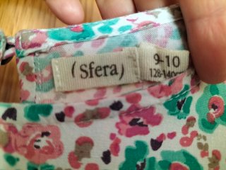 Vestido niña estampado floral Talla 9-10 años