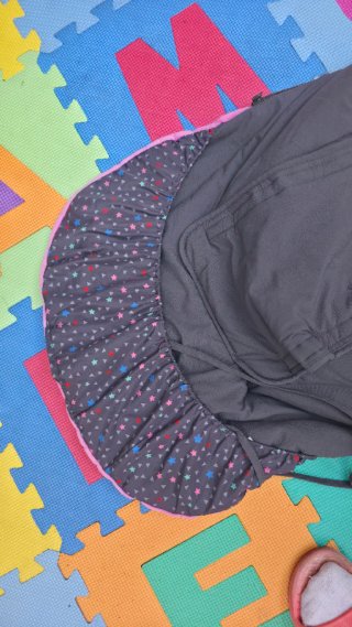 Saco invierno niña rosa estrellas