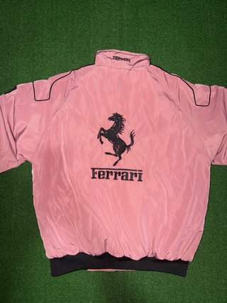 Chaqueta Ferrari F1 Vintage Y2K Rosa Talla L