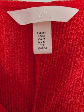 Vestido Rojo H&M Talla M