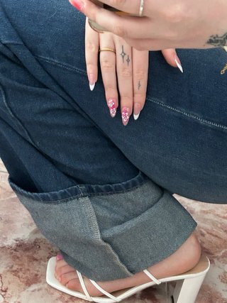 Tacones blancos de tiras