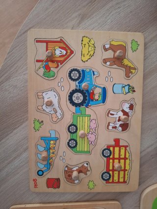 Set 3 Puzzles Madera Infantiles