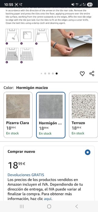 42 Placas Vinilo Gris