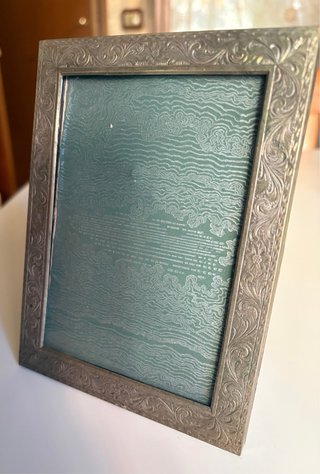 Coppia cornici argento anni '60