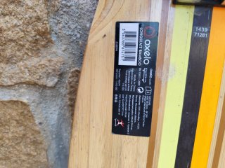 Longboard Oxelo con ruedas verdes
