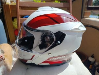Casco Shiro con Pinlock Rojo y Blanco