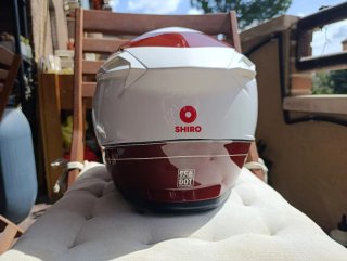 Casco Shiro con Pinlock Rojo y Blanco