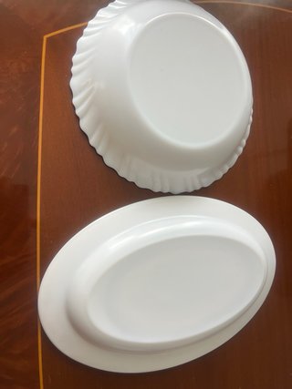 Ser  de 2 fuentes de porcelana, ARCOPAL