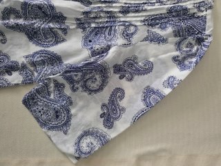 Blusa Massimo Dutti T.S estampada Azul y Blanco