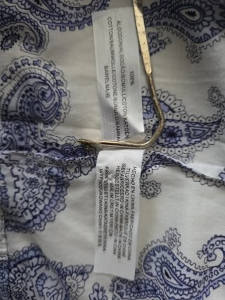 Blusa Massimo Dutti T.S estampada Azul y Blanco