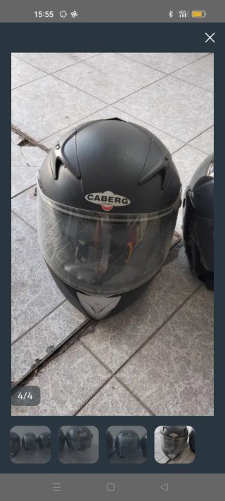 Casco de moto negro Caberg