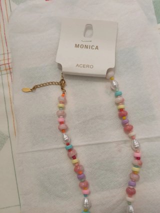 Gargantilla Mónica Acero Piedras y Perlas