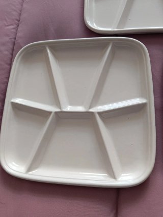 Lote 3 platos aperitivo porcelana