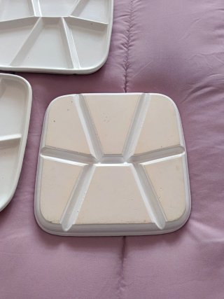 Lote 3 platos aperitivo porcelana