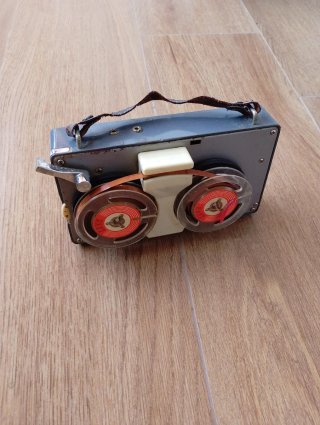 Magnetófono Portátil Vintage Gris