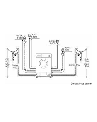 Lavadora-Secadora Bosch Serie 4 Integrable
