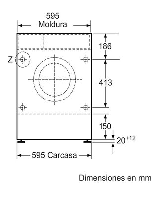 Lavadora-Secadora Bosch Serie 4 Integrable