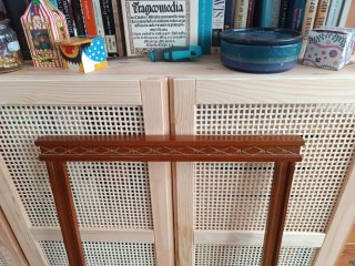 Marco de madera maciza tallado vintage