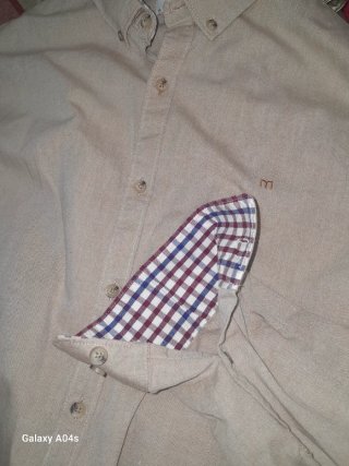 Camisa MLN Beige Hombre