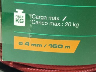 Bobina Cuerda PARKSIDE 4mm 160 metros