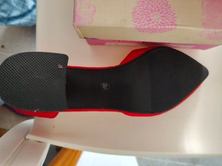 Zapatos rojos ante sin estrenar T.36