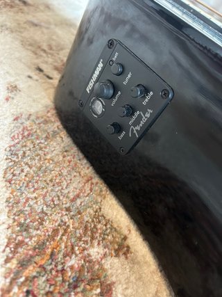 Guitarra Acústica Negra