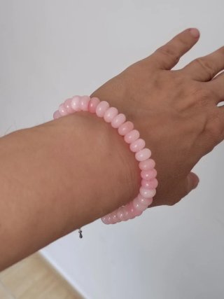 Pulsera cuarzo rosa abaco