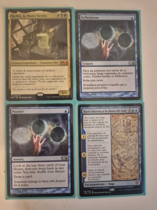 4 Cartas Magic: Kethis, Reflexionar, Ponder, Kiora
