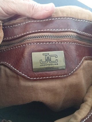 Bolso mochila cuero auténtico