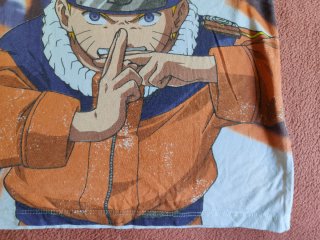 Camiseta Naruto Manga Corta Blanca