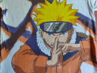 Camiseta Naruto Manga Corta Blanca