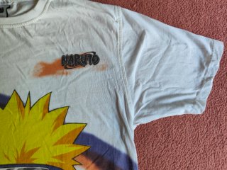 Camiseta Naruto Manga Corta Blanca