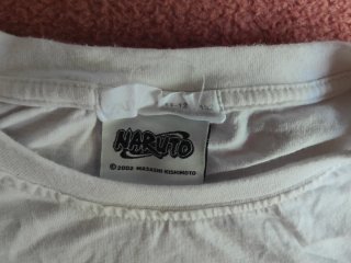 Camiseta Naruto Manga Corta Blanca
