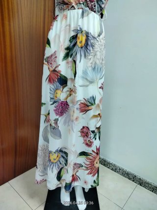 Vestido largo estampado floral