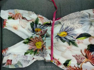 Vestido largo estampado floral