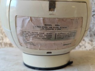 Weltron 2001 Space Ball Radio Stereo 8 Vintage